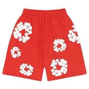 Denim Tears The Cotton Wreath Shorts 'Red'