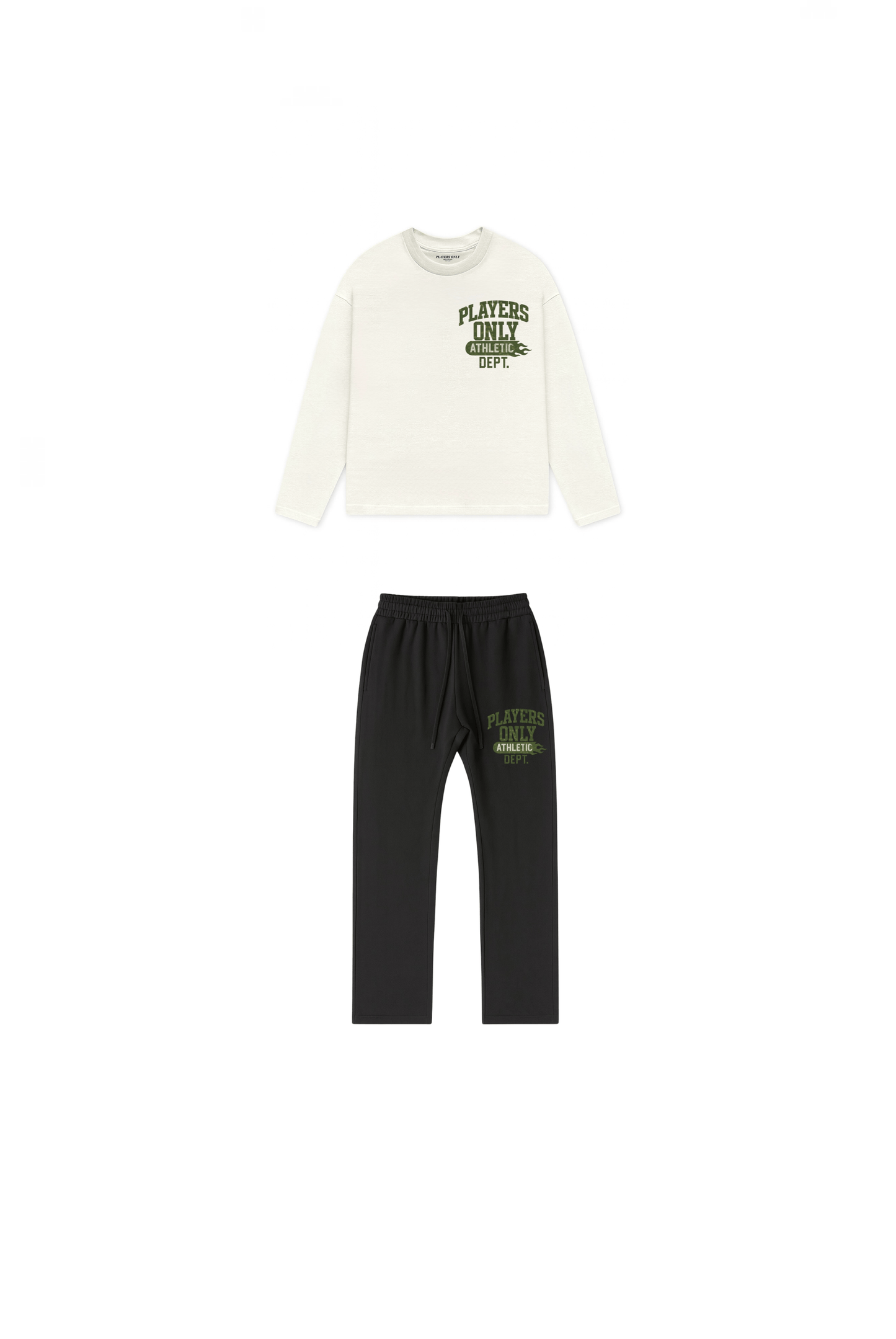 PLAYERS ONLY ECRU CAMO PRINT ATHLETIC DEPT LONG SLEEVE - Kick Game