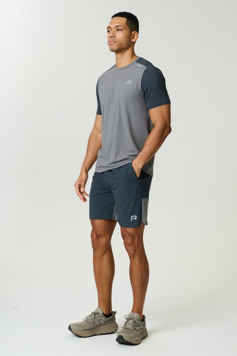 FLIGHT SHORT - GARGOYLE / ASH GREEN - Kick Game