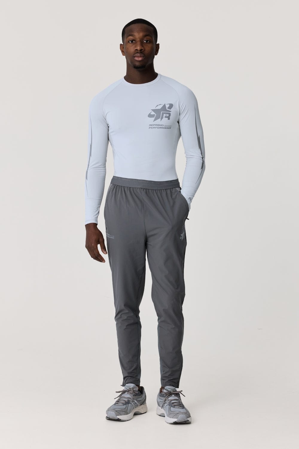 LONG SLEEVE BASE-LAYER - LIGHT GREY - Kick Game