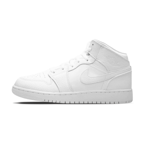 Nike air jordan 1 mid white pure platinum deals