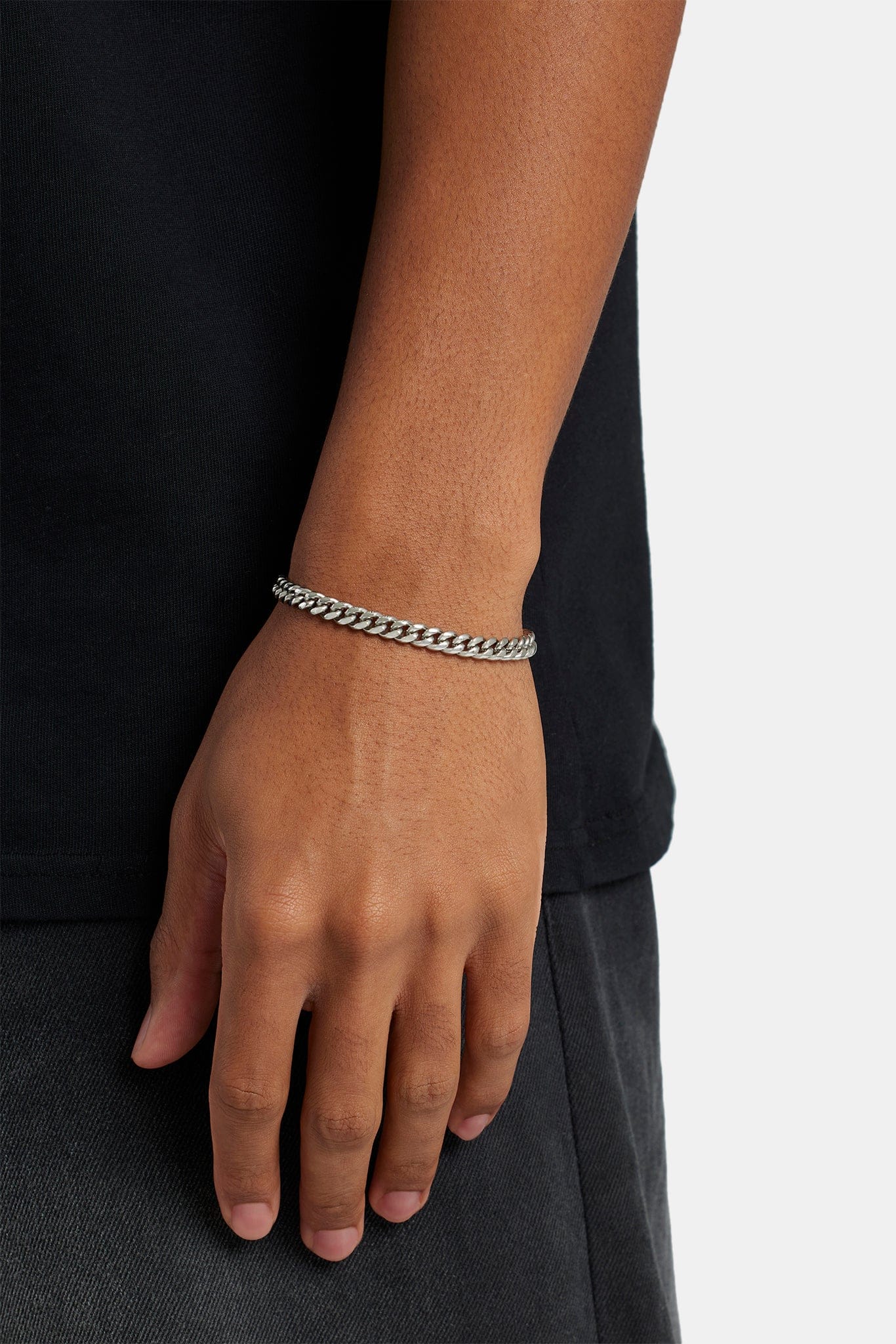 Miami Cuban Bracelet - 5mm - White - Kick Game