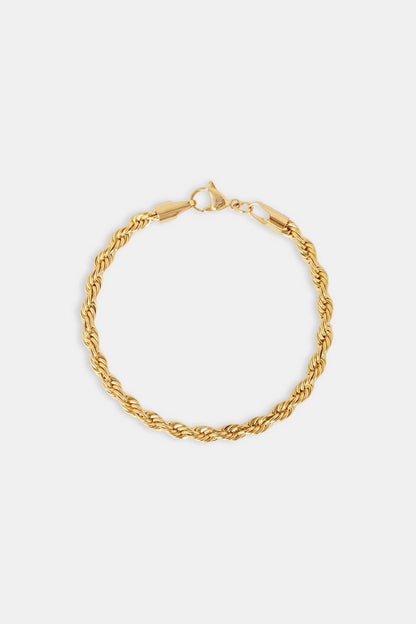 5mm Rope Bracelet - Gold - Kick Game