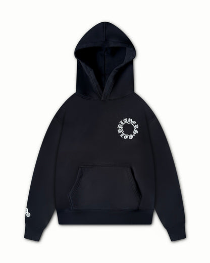 PLAYERS ONLY BLACK EMBROIDERED HOODIE - Kick Game