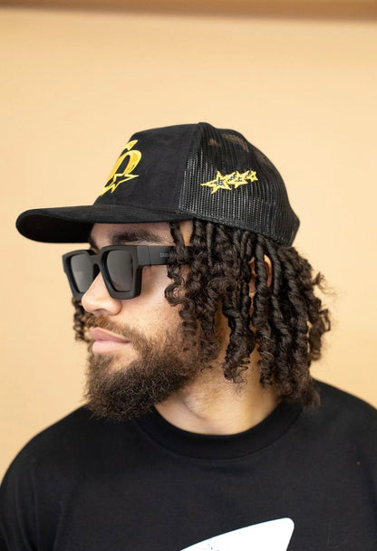 Cardair CD Star Suede Trucker - Black/Yellow - Kick Game