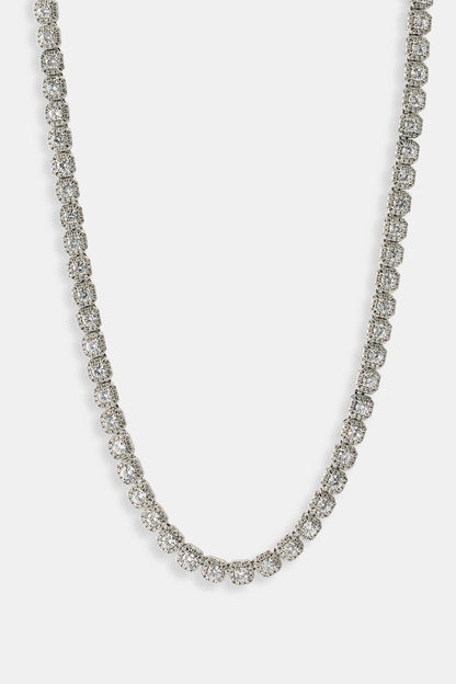 Cernucci Clustered Tennis Chain - 7mm - White - Kick Game