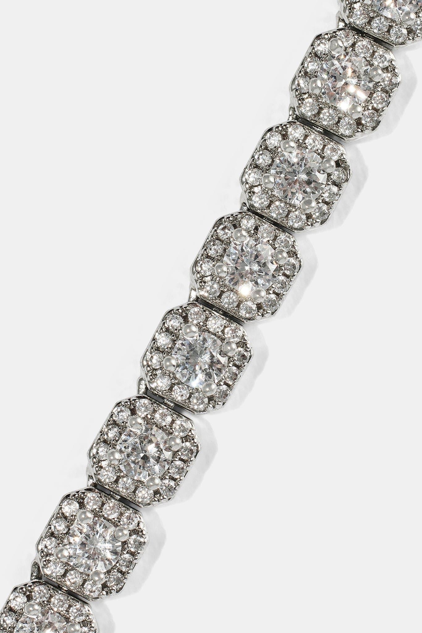 Cernucci Clustered Tennis Chain - 7mm - White - Kick Game