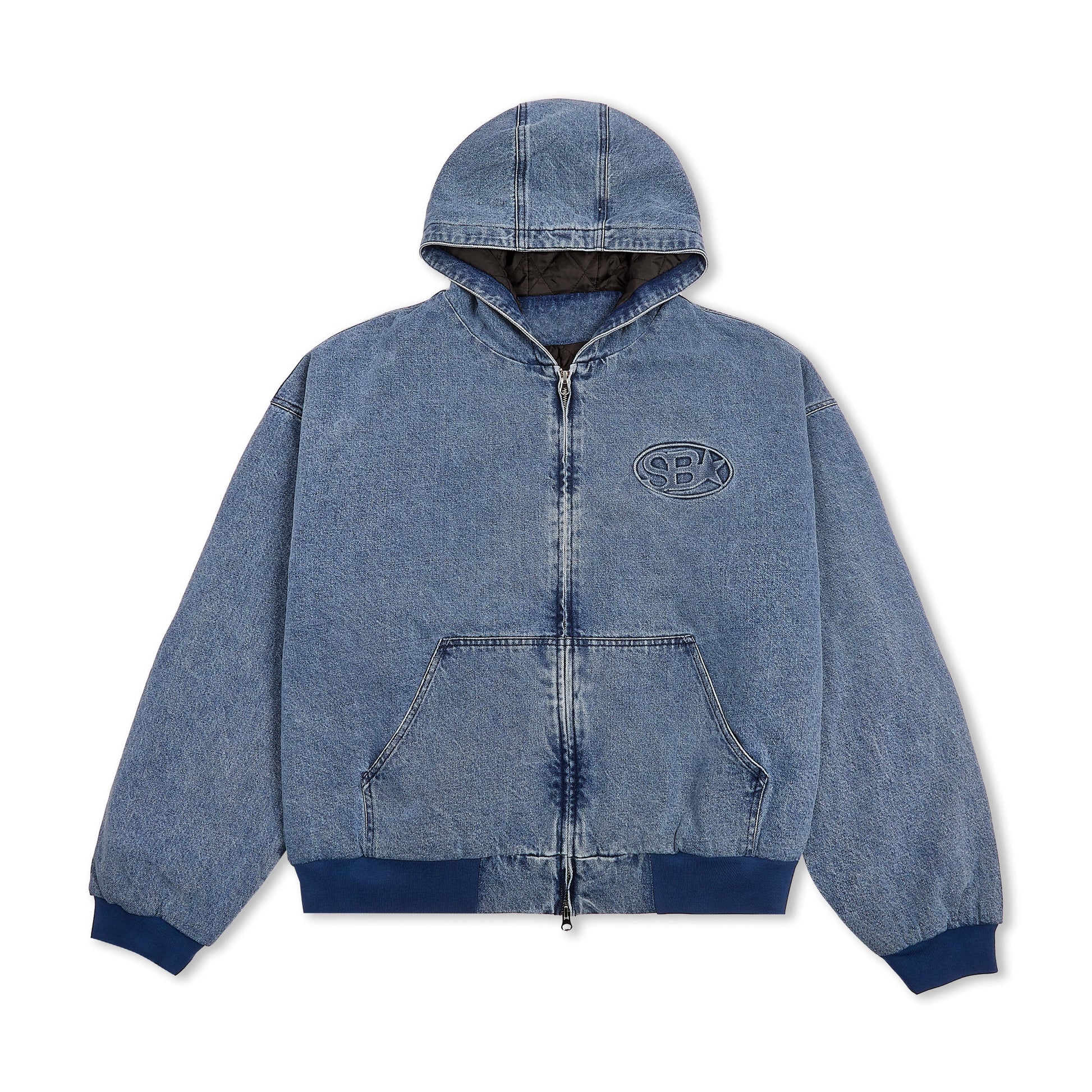 Hooded Denim Jacket - Kick Game