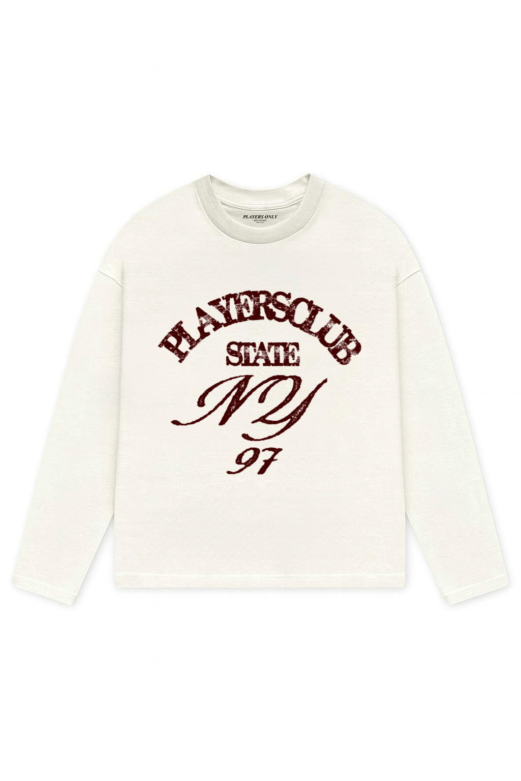 PLAYERS ONLY ECRU NY LONG SLEEVE - Kick Game