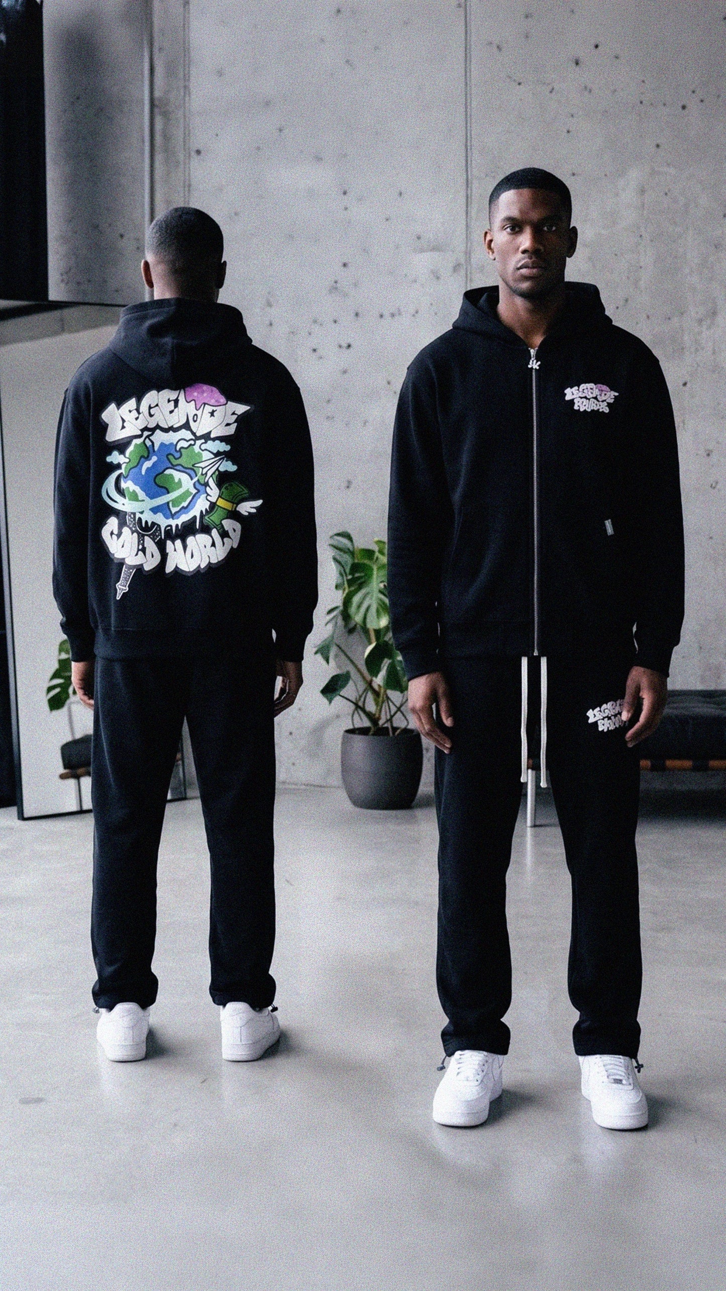 Legende Paris COLD WORLD PANT - BLACK - Kick Game