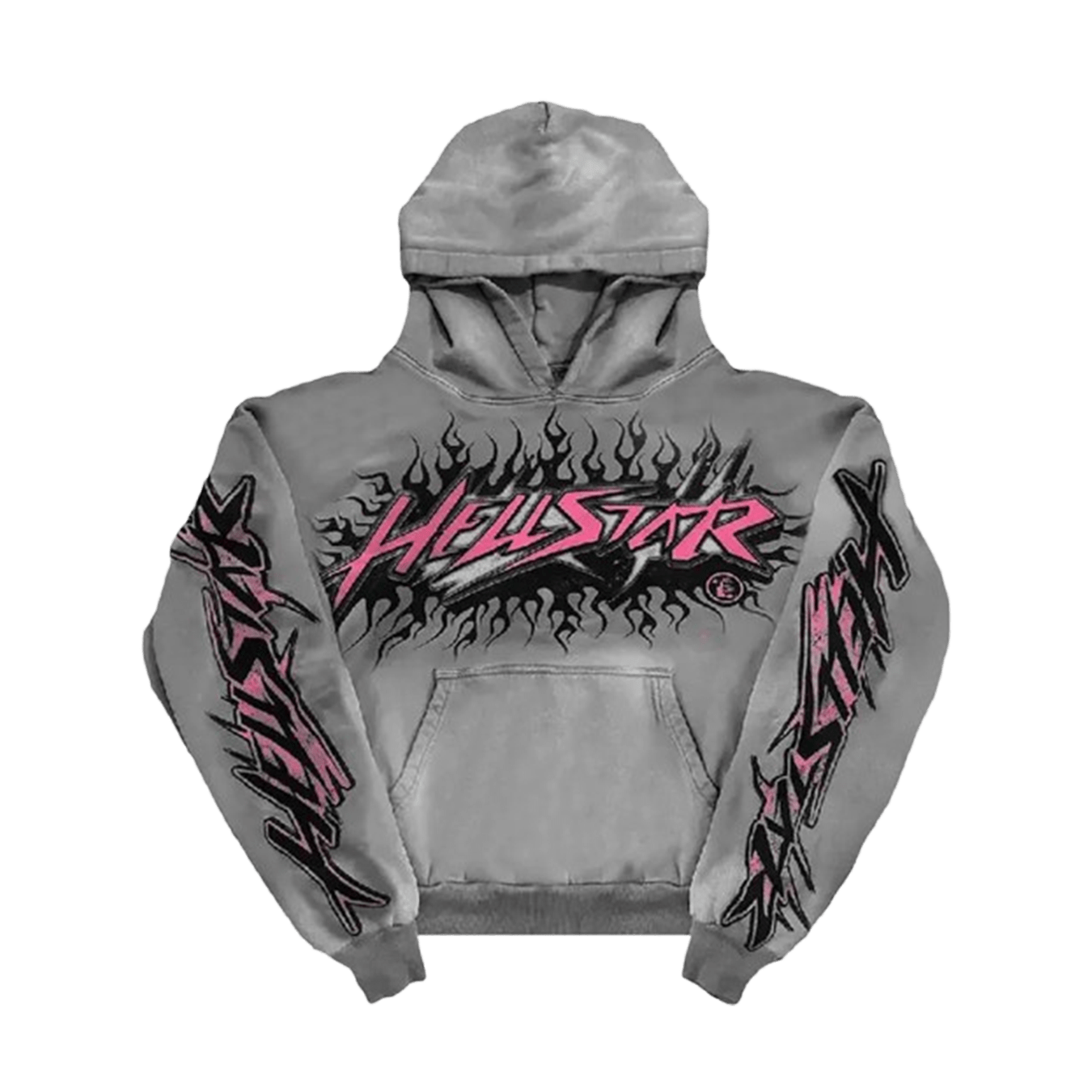 Hellstar Future Flame Hoodie 'Grey' - Kick Game