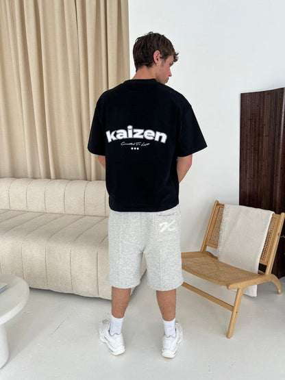 KAIZEN MARKET GREY/BLACK REVERSIBLE SHORTS - Kick Game