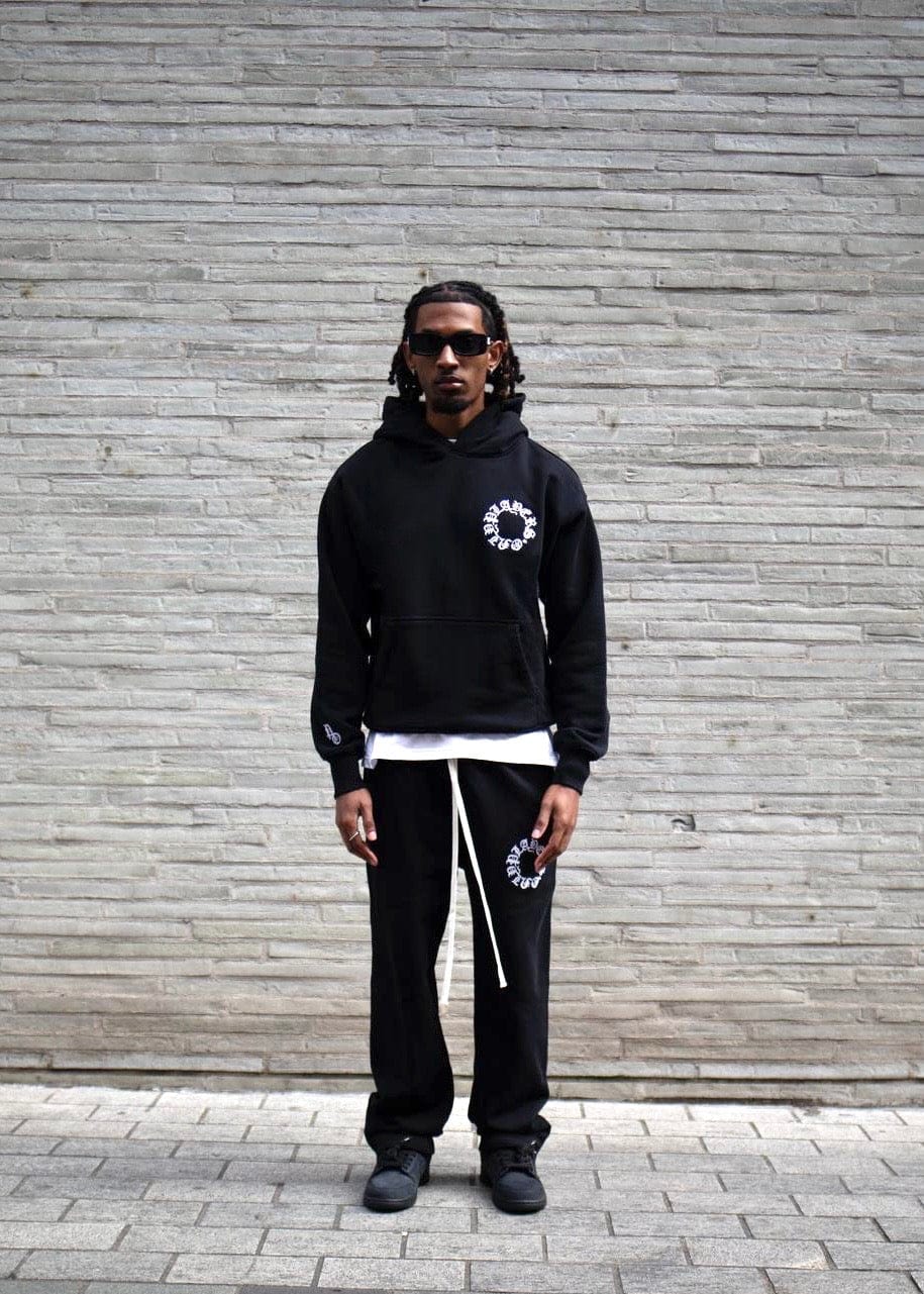 PLAYERS ONLY BLACK EMBROIDERED HOODIE - Kick Game