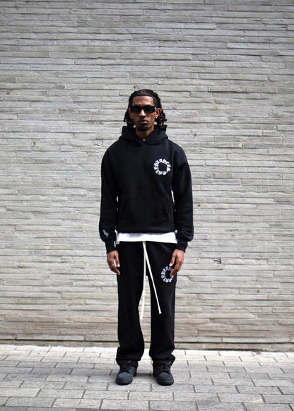 PLAYERS ONLY BLACK EMBROIDERED HOODIE - Kick Game