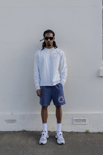 PLAYERS ONLY ECRU - PINK EMBROIDERED LONG SLEEVE - Kick Game