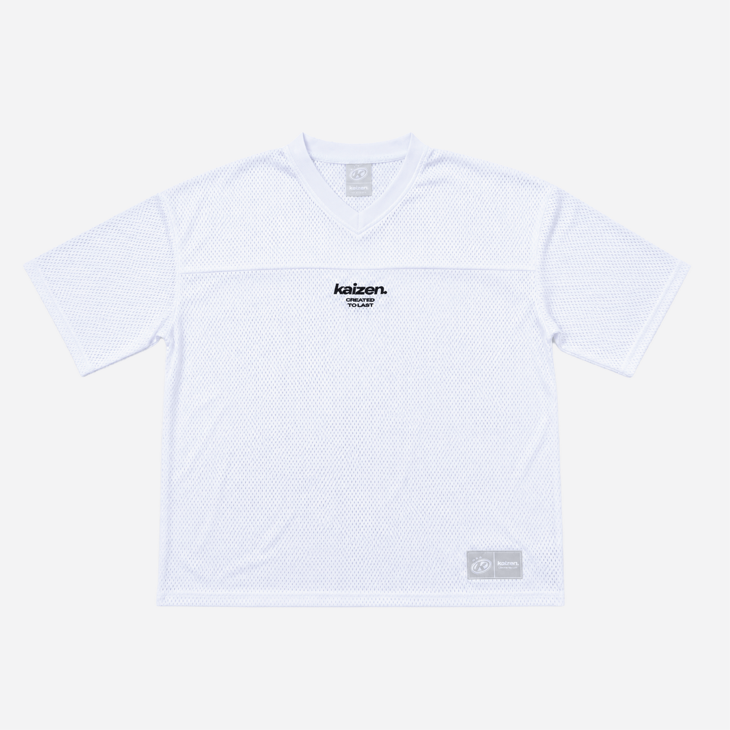 KAIZEN MARKET WHITE MESH JERSEY - Kick Game
