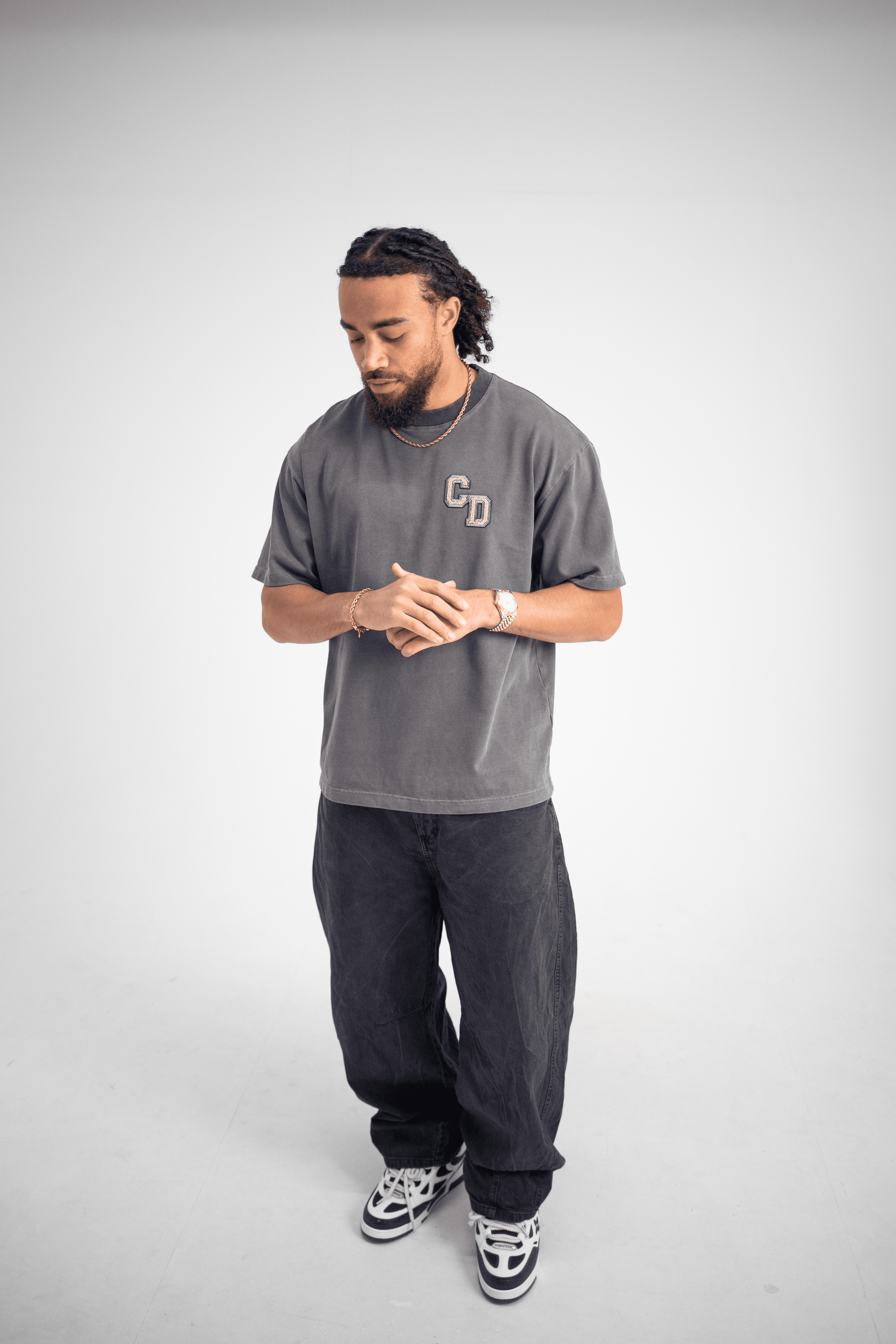 Cardair CD logo T shirt - Washed Charcoal - Kick Game