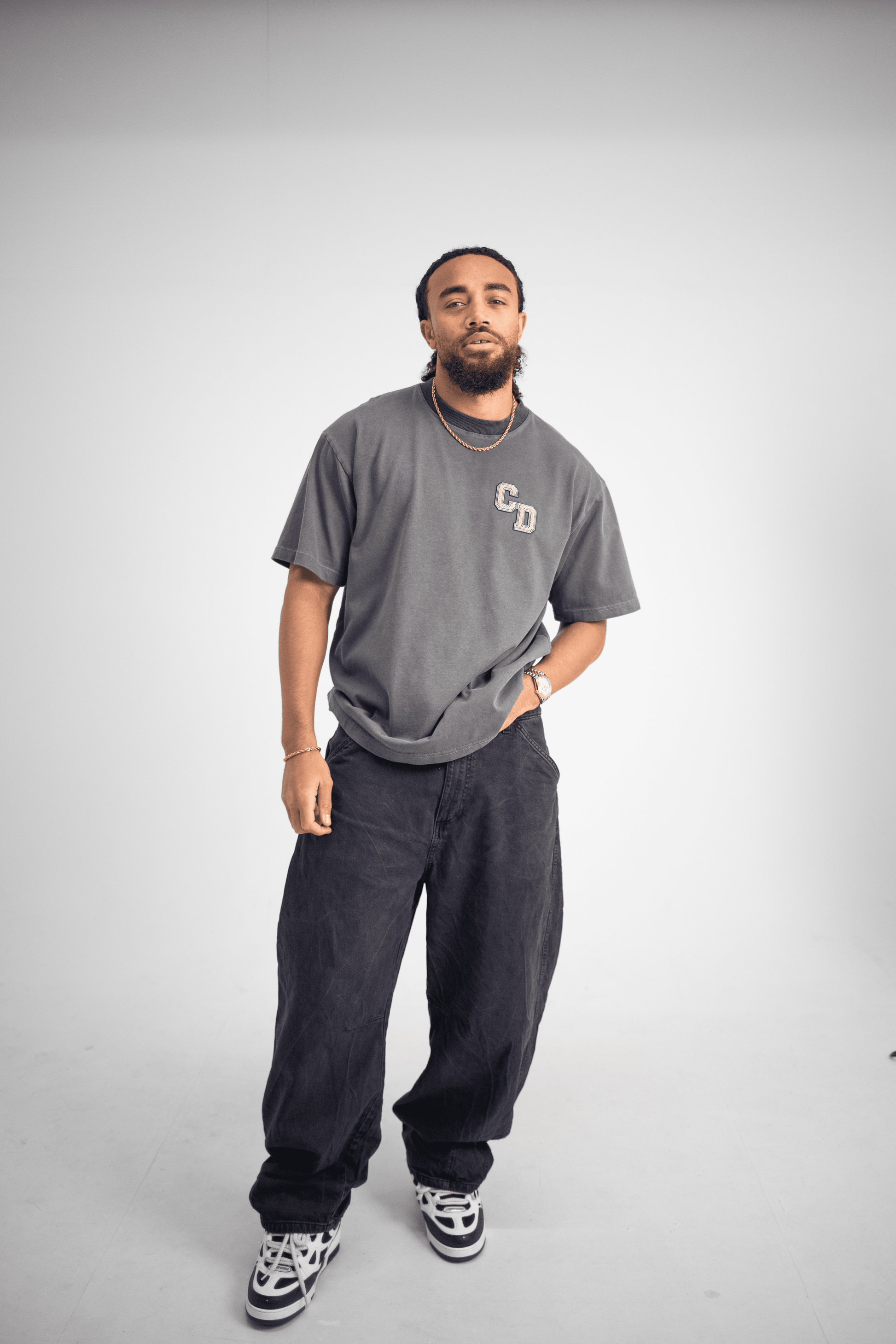 Cardair CD logo T shirt - Washed Charcoal - Kick Game