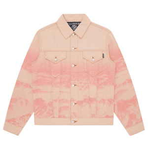 Billionaire Boys Club Mountain Print Astro Denim Jacket 'Pink'