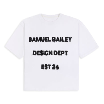 White Design Dept Tee - Kick Game