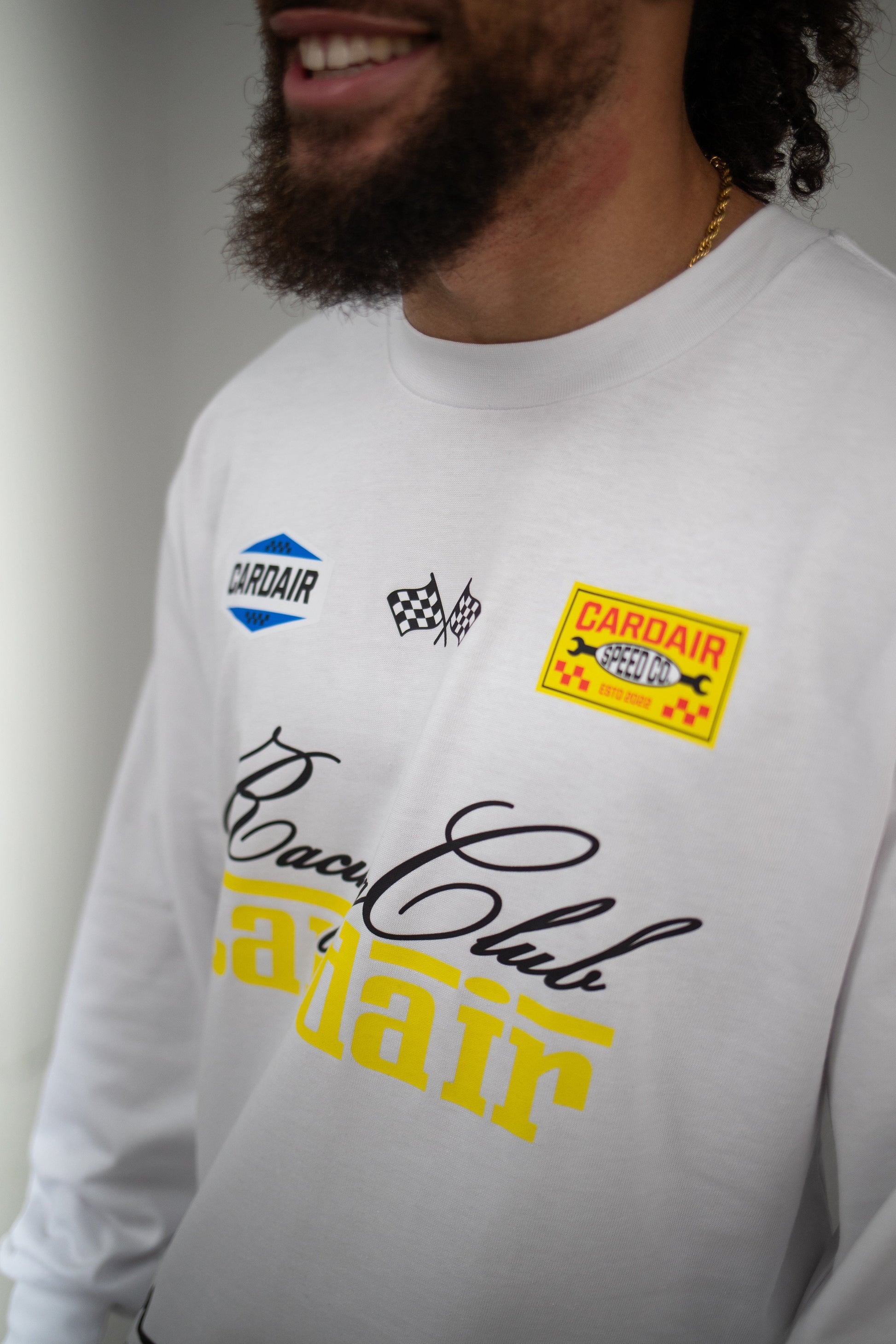 Cardair Racing Club Long Sleeve - White - Kick Game