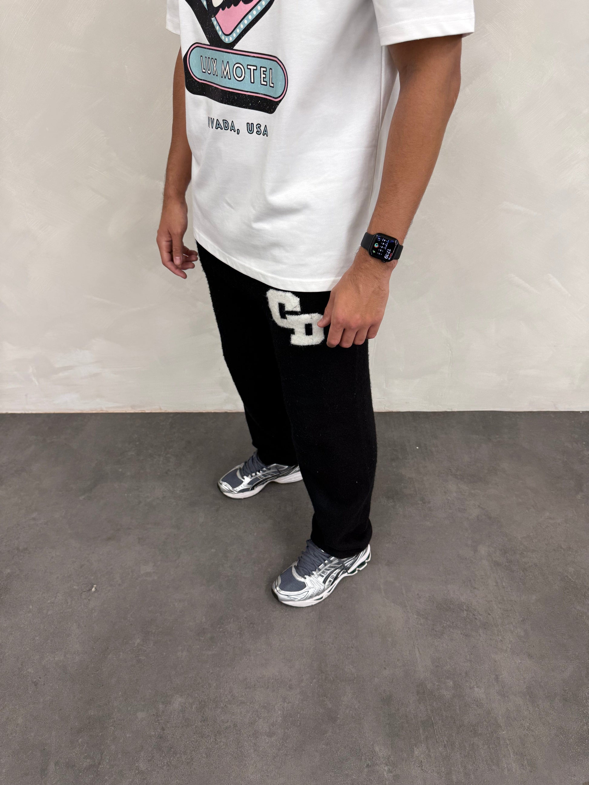 Cardair CD Logo Knit Joggers - Black - Kick Game