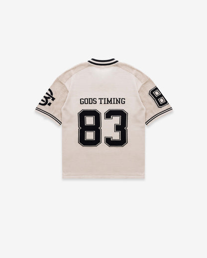God’s Timing 83 knit Jersey - Cream - Kick Game