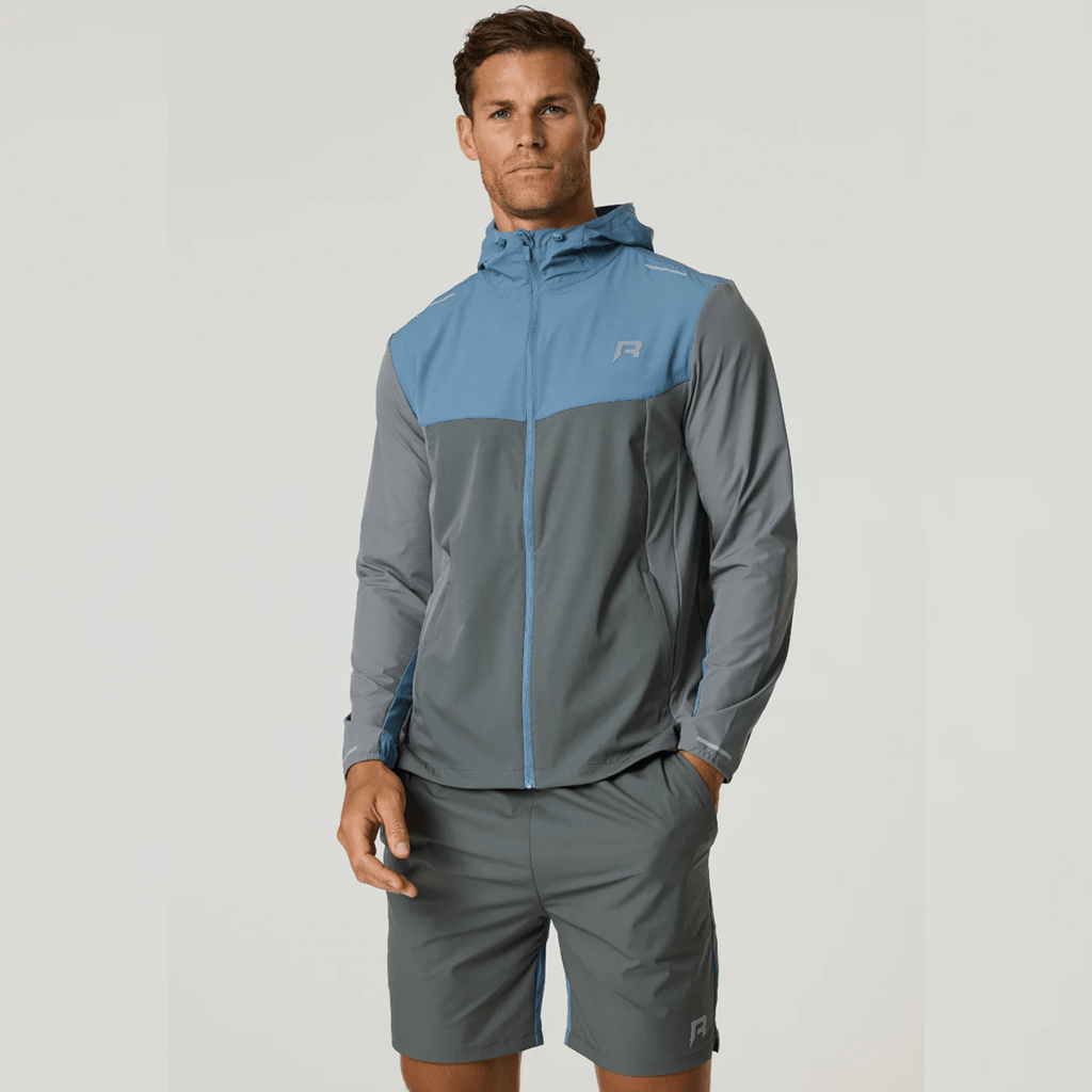 Reprimo Flight Jacket, Tee and Shorts 'Air Force Blue Gunmetal' - Kick Game