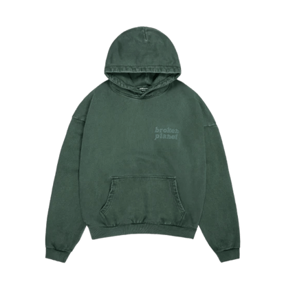 Broken Planet Basics Hoodie 'Washed Emerald Green' - Kick Game