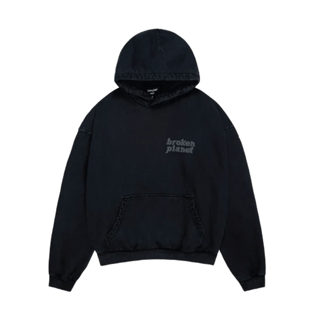 Broken Planet Basics Hoodie 'Washed Midnight Black' - Kick Game