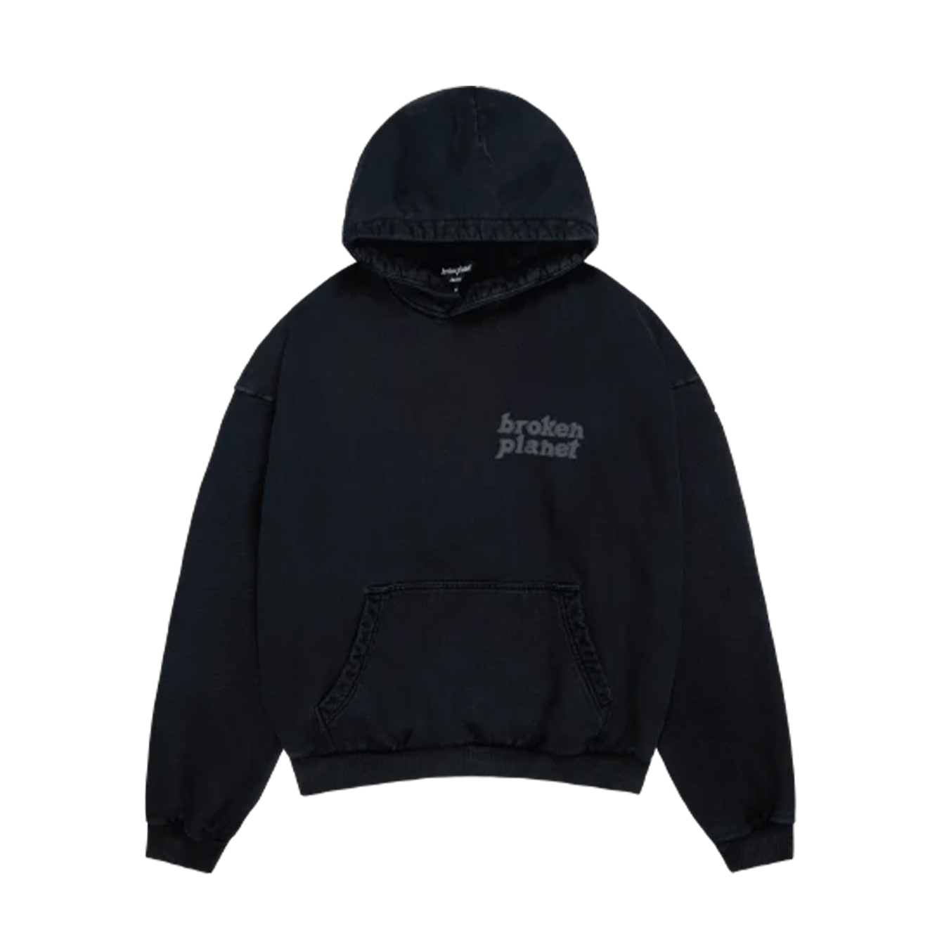Broken Planet Basics Hoodie 'Washed Midnight Black' - Kick Game