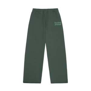 Broken Planet Basics Straight Leg Sweatpants - Emerald Green