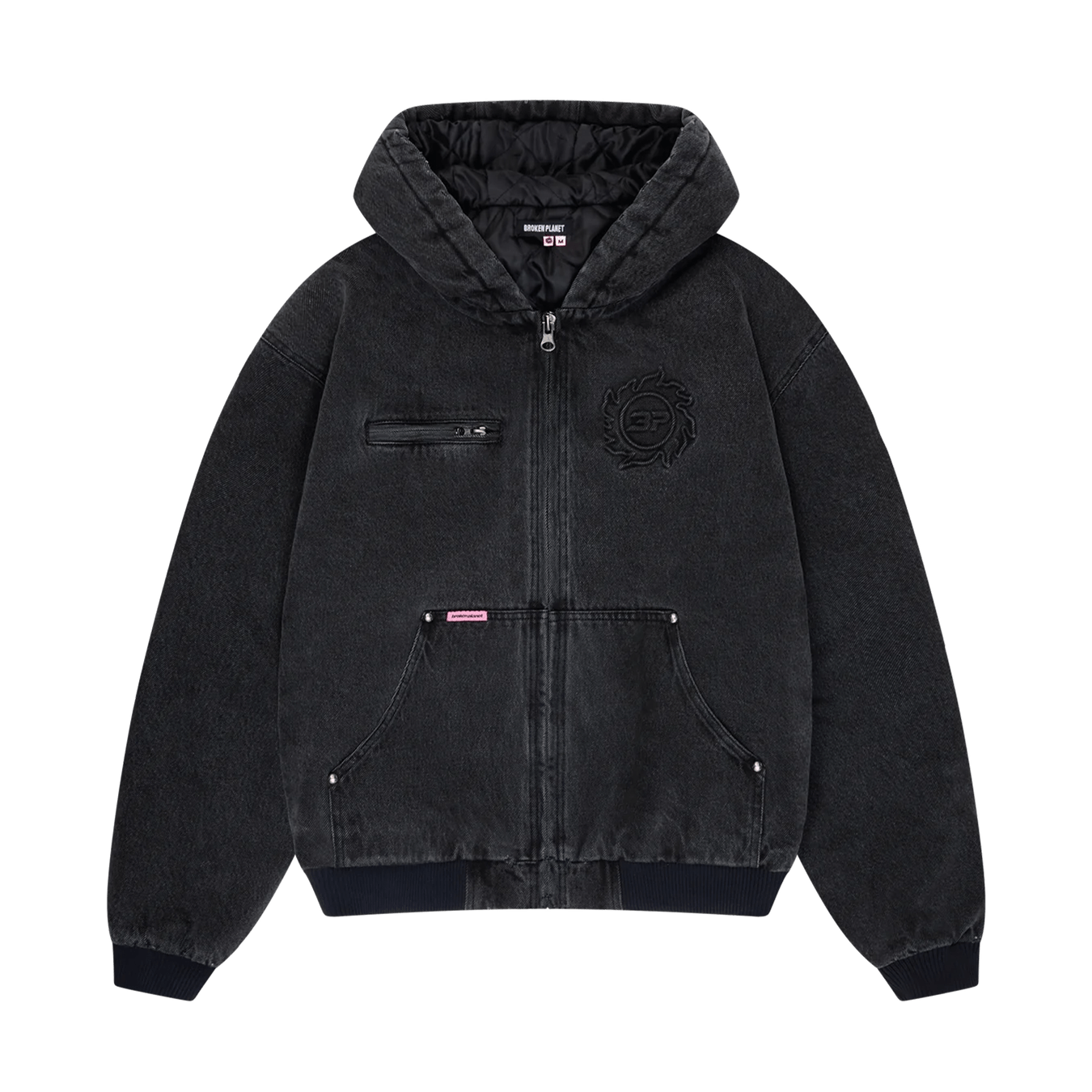 Broken Planet Denim Workwear Jacket - Washed Midnight Black - Kick Game