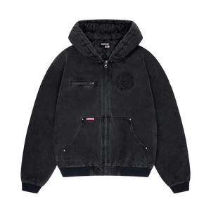 Broken Planet Denim Workwear Jacket - Washed Midnight Black