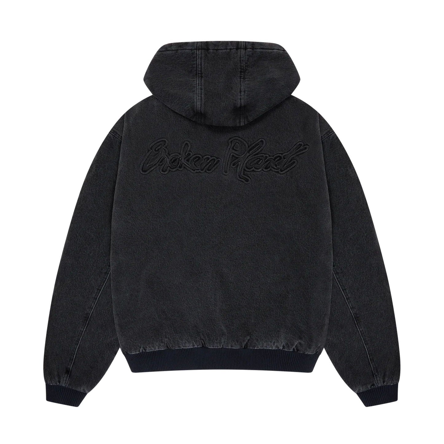 Broken Planet Denim Workwear Jacket - Washed Midnight Black - Kick Game