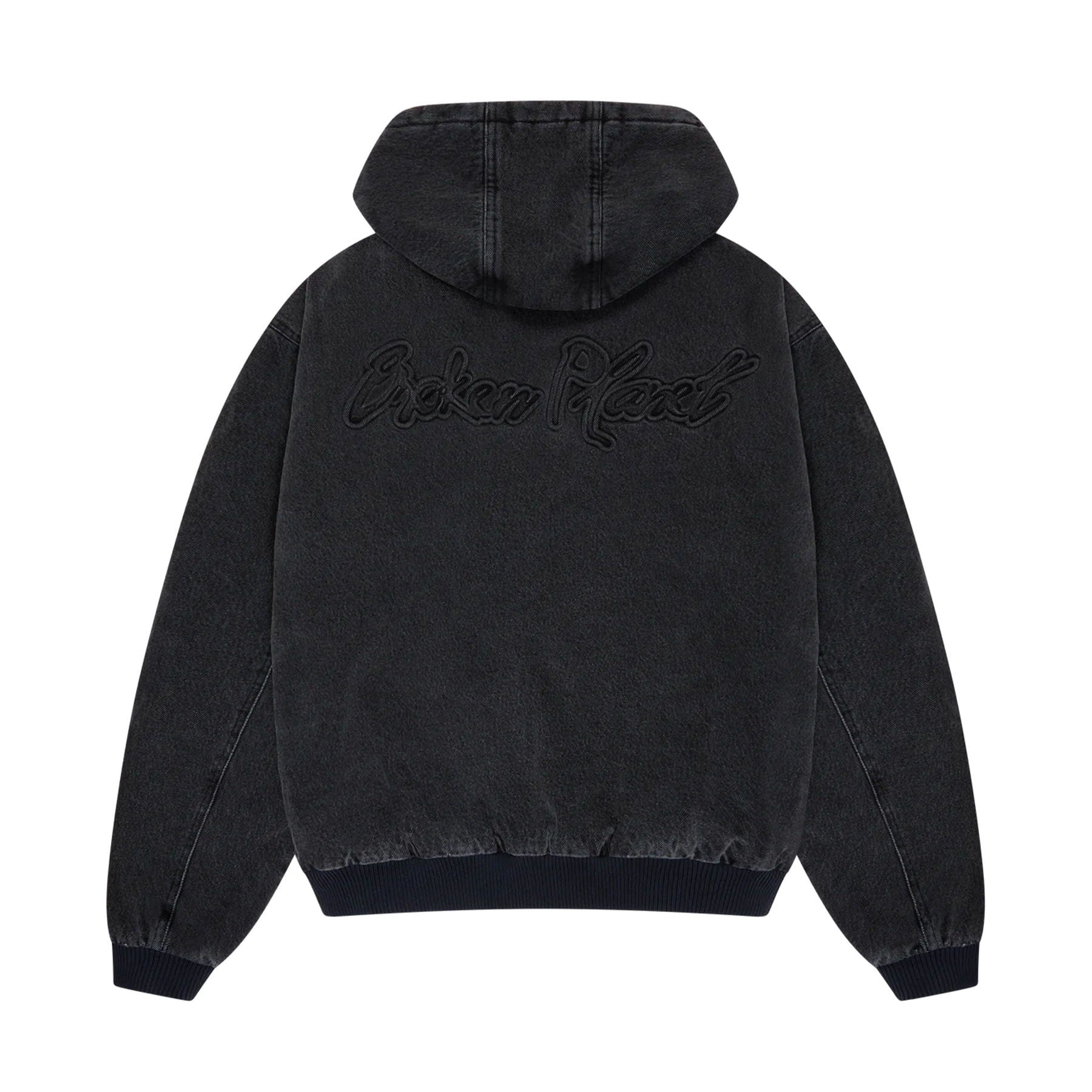 Broken Planet Denim Workwear Jacket - Washed Midnight Black - Kick Game