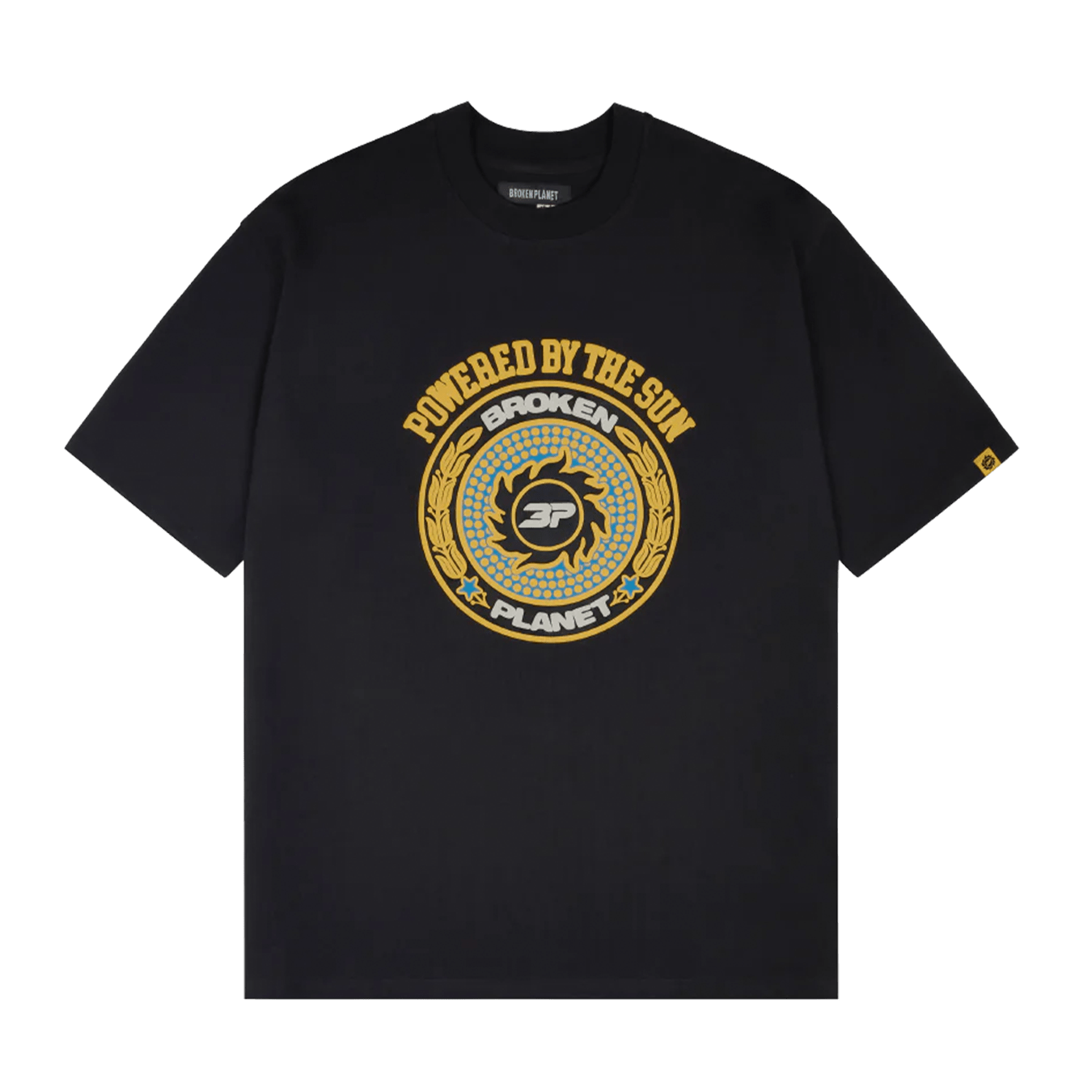 Broken Planet T-Shirt 'Powered By The Sun' - Midnight Black - Kick Game