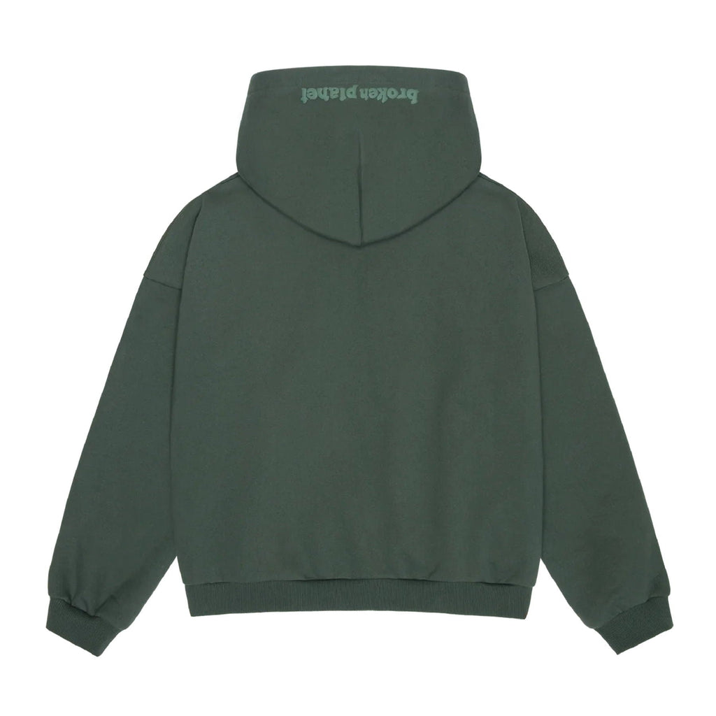 Broken Planet Zip Up Hoodie 'Emerald Green' - Kick Game