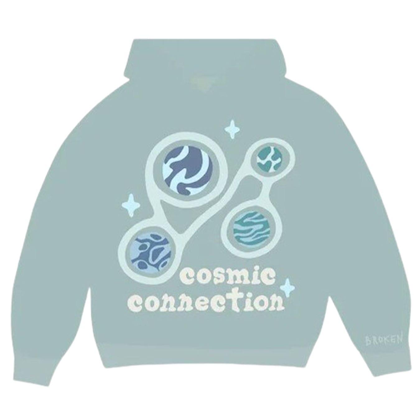 Broken Planet Market Hoodie 'Cosmic Connection' - Arctic - Kick Game