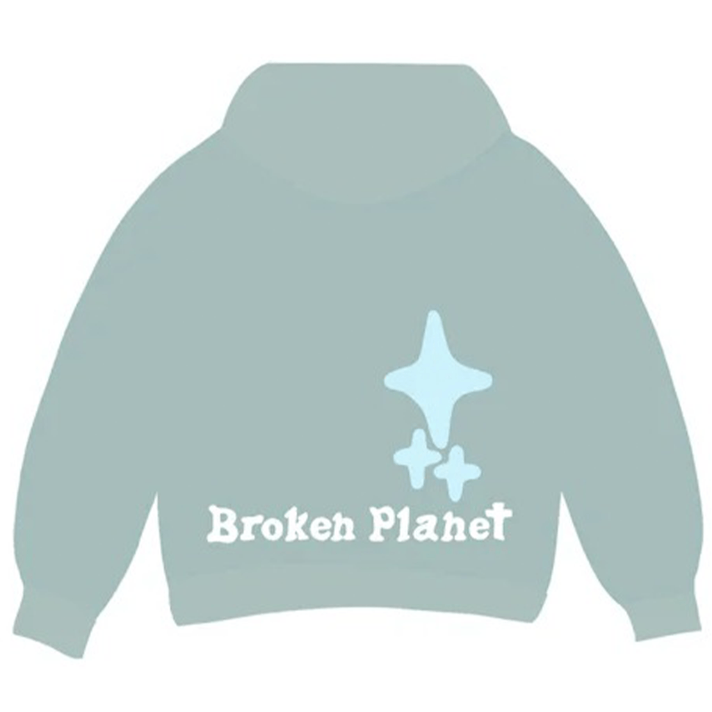 Broken Planet Market Hoodie 'Cosmic Connection' - Arctic - Kick Game