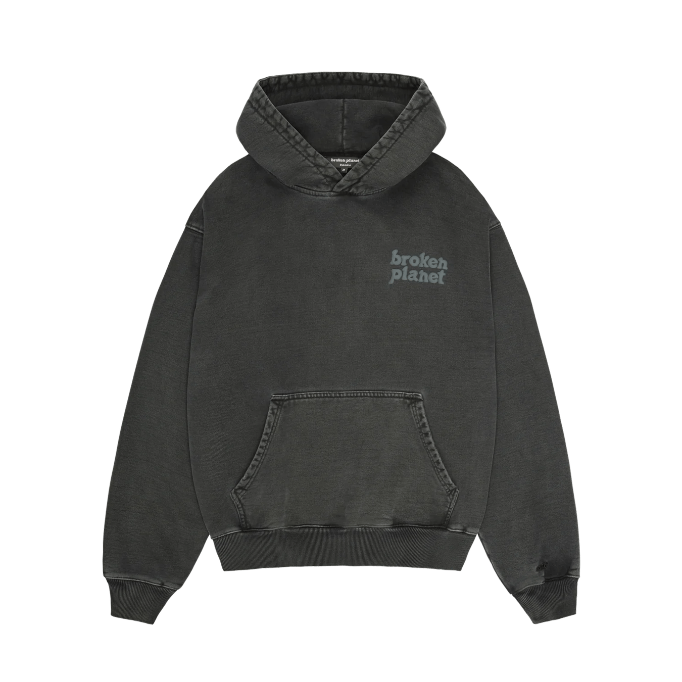 Broken Planet Market Basics Hoodie - Washed Soot Black - Kick Game