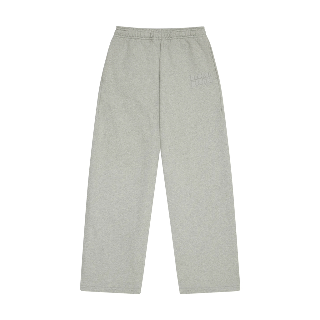Broken Planet Market Basics Wide Leg Sweatpants - Heather Grey - Kick Game