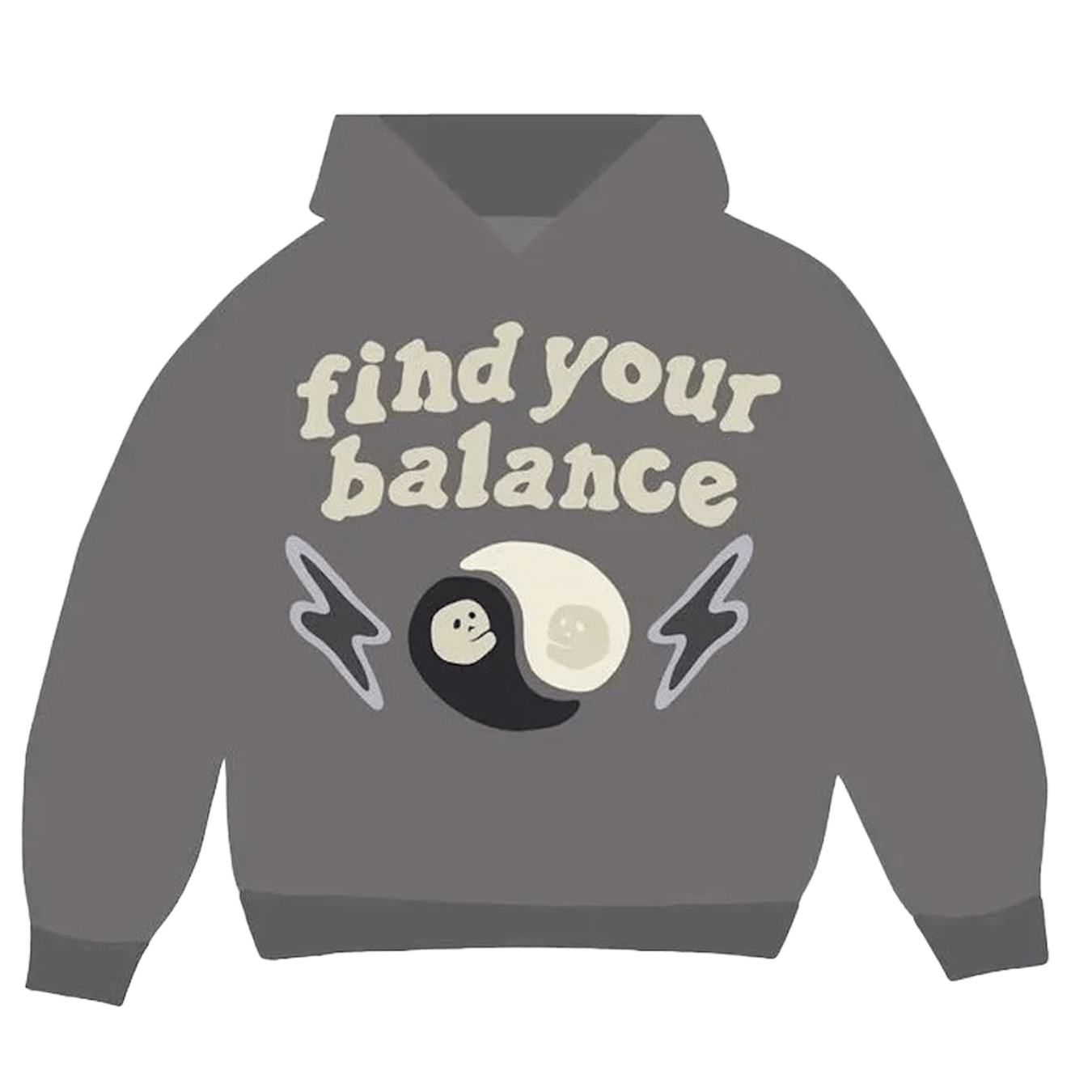 Broken Planet Market Hoodie 'Find Your Balance' - Ash Grey - Kick Game