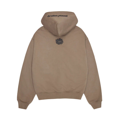 Broken Planet Market Hoodie 'Off The Grid' - Cinder Brown - Kick Game