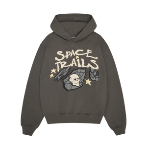 Broken Planet Hoodie 'Space Trails' - Beluga Grey