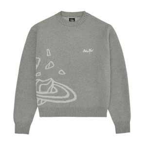 Broken Planet Knit Sweater 'Heather Grey'