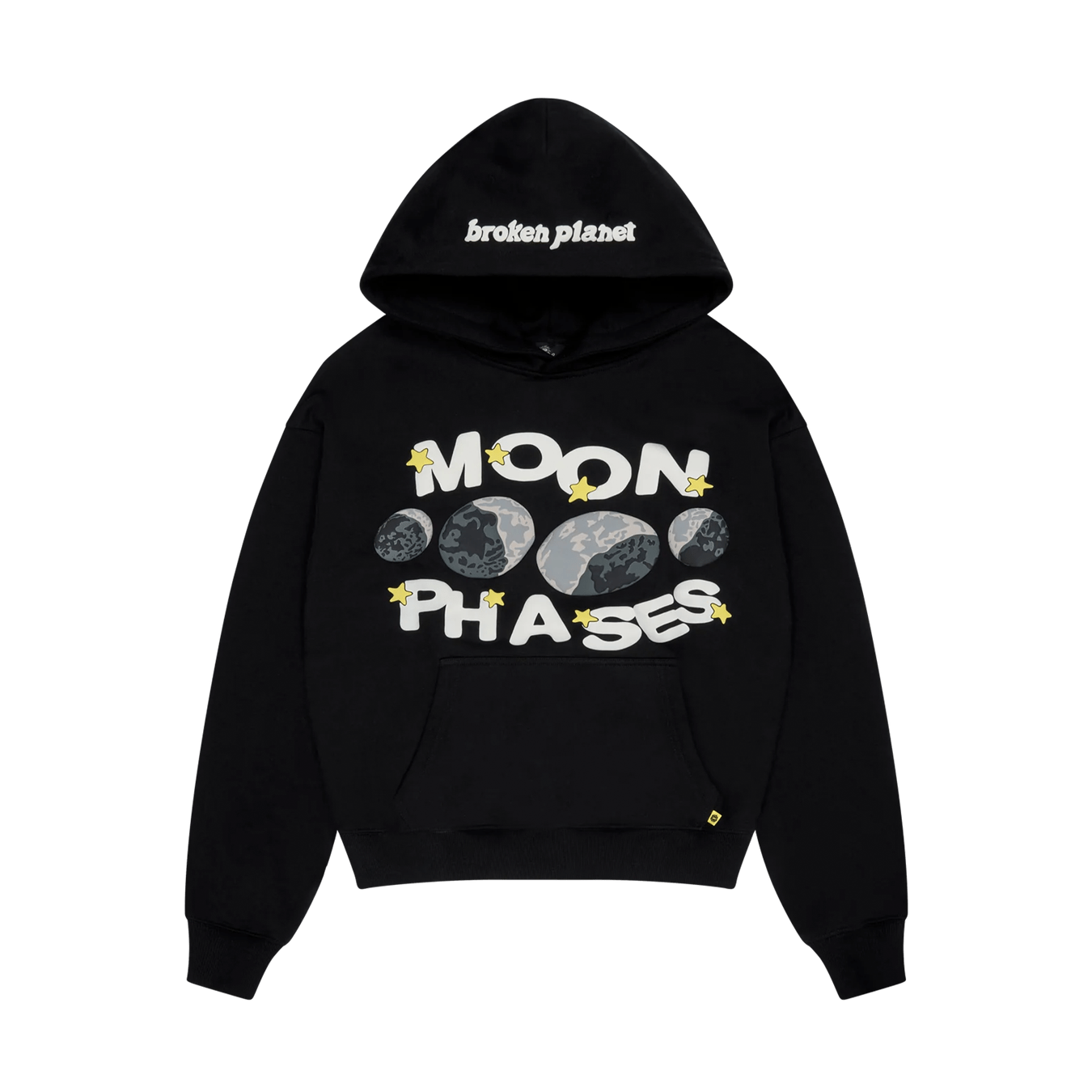 Broken Planet Hoodie 'Moon Phases' - Midnight Black - Kick Game