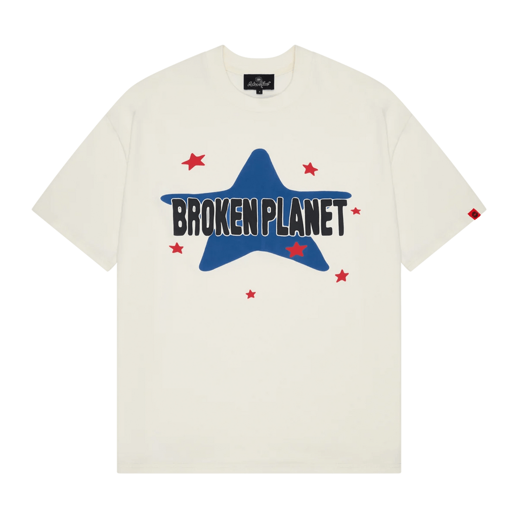 Broken Planet T-Shirt 'Star' - Vanilla White - Kick Game