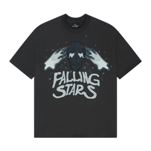 Broken Planet T-Shirt 'Falling Stars' - Soot Black