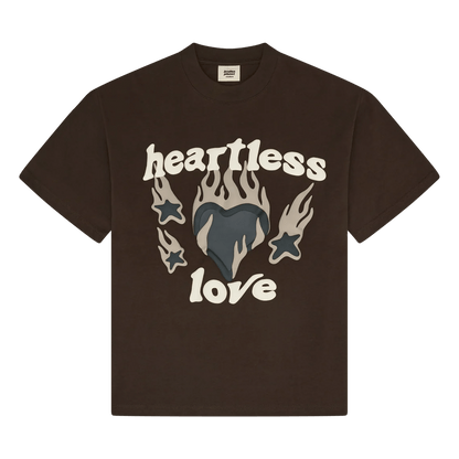 Broken Planet Market T-Shirt 'Heartless Love' - Mocha Brown - Kick Game